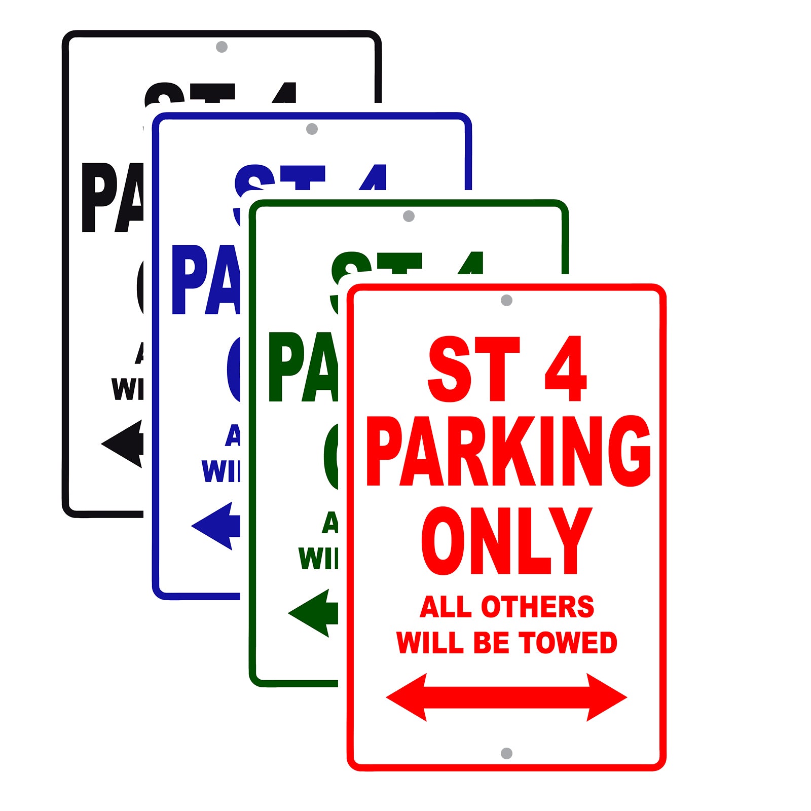 Ducati ST 4 Parking Only All Others Will Be Towed Aluminum Decor Garage Sign