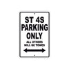 Ducati ST 4S Parking Only All Others Will Be Towed Aluminum Decor Garage Sign