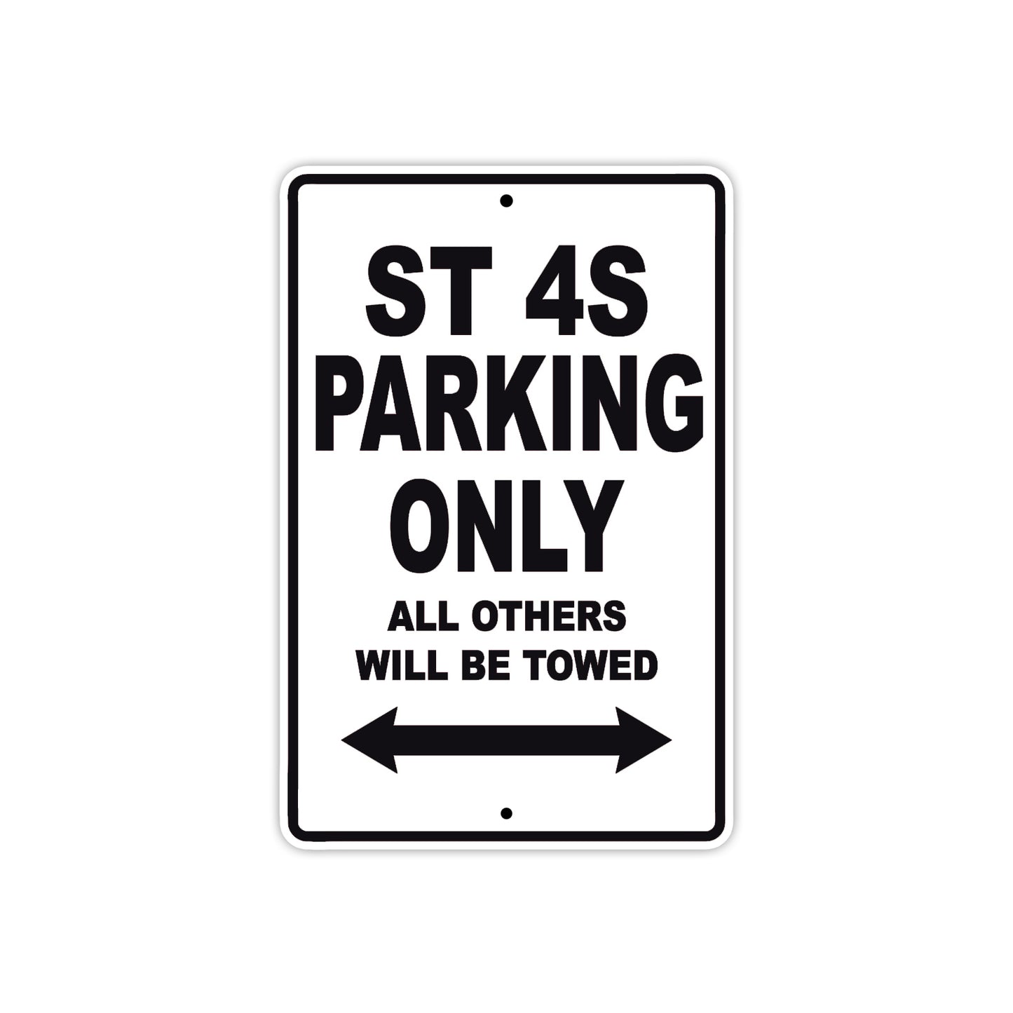 Ducati ST 4S Parking Only All Others Will Be Towed Aluminum Decor Garage Sign