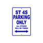 Ducati ST 4S Parking Only All Others Will Be Towed Aluminum Decor Garage Sign