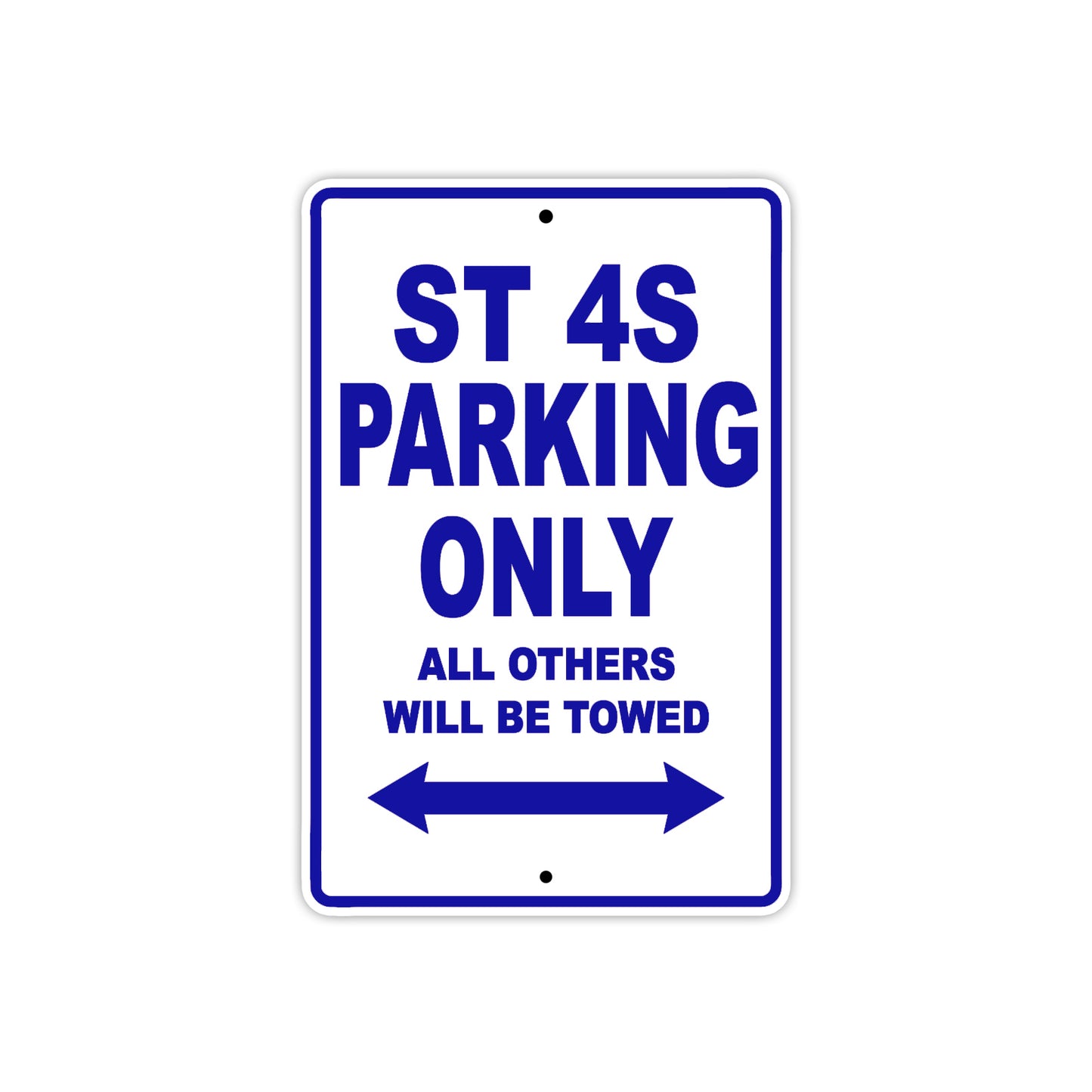 Ducati ST 4S Parking Only All Others Will Be Towed Aluminum Decor Garage Sign