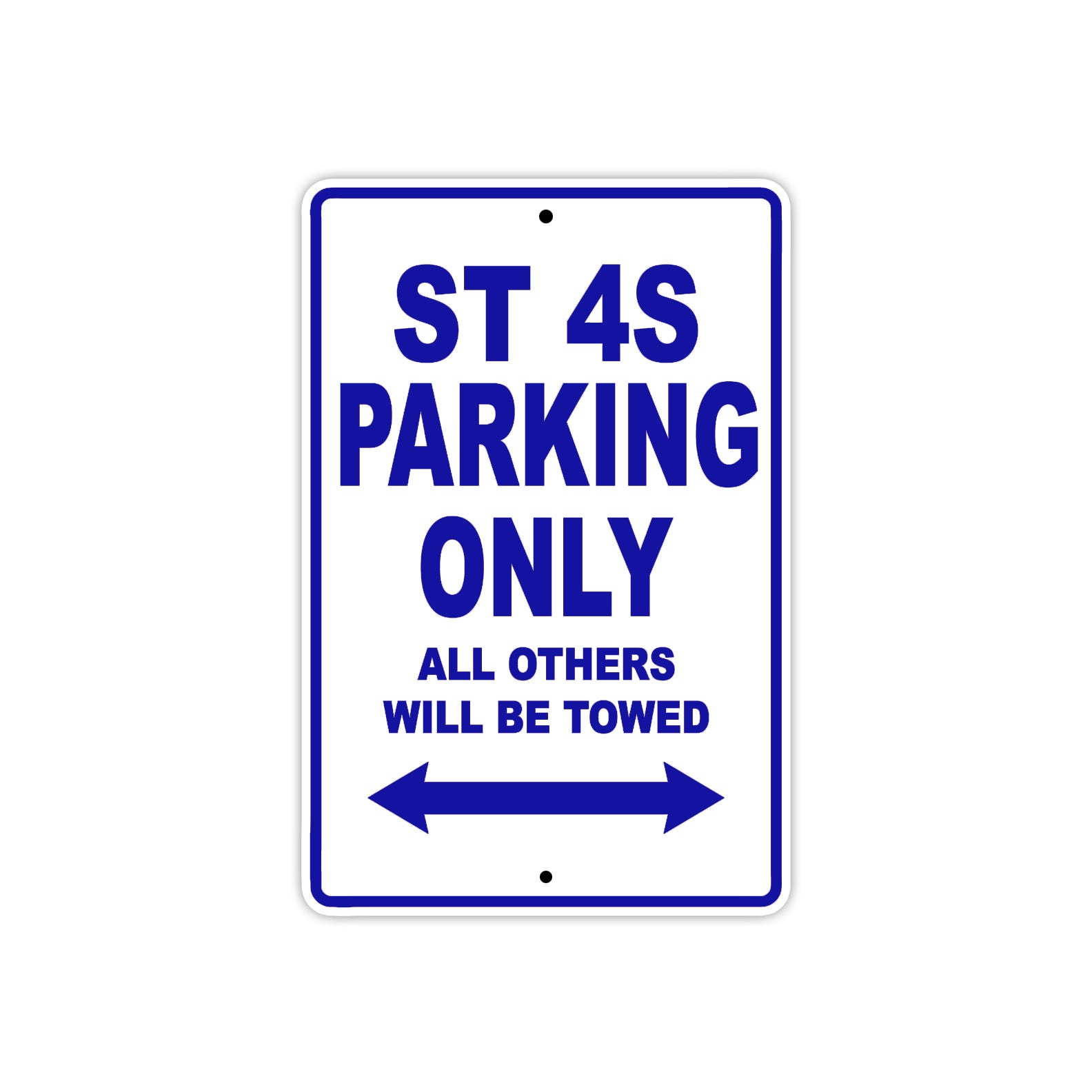 Ducati ST 4S Parking Only All Others Will Be Towed Aluminum Decor Garage Sign
