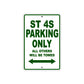 Ducati ST 4S Parking Only All Others Will Be Towed Aluminum Decor Garage Sign