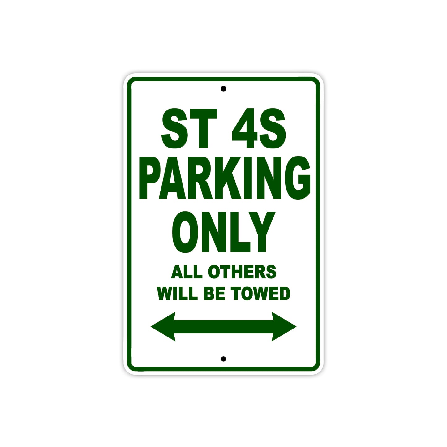 Ducati ST 4S Parking Only All Others Will Be Towed Aluminum Decor Garage Sign