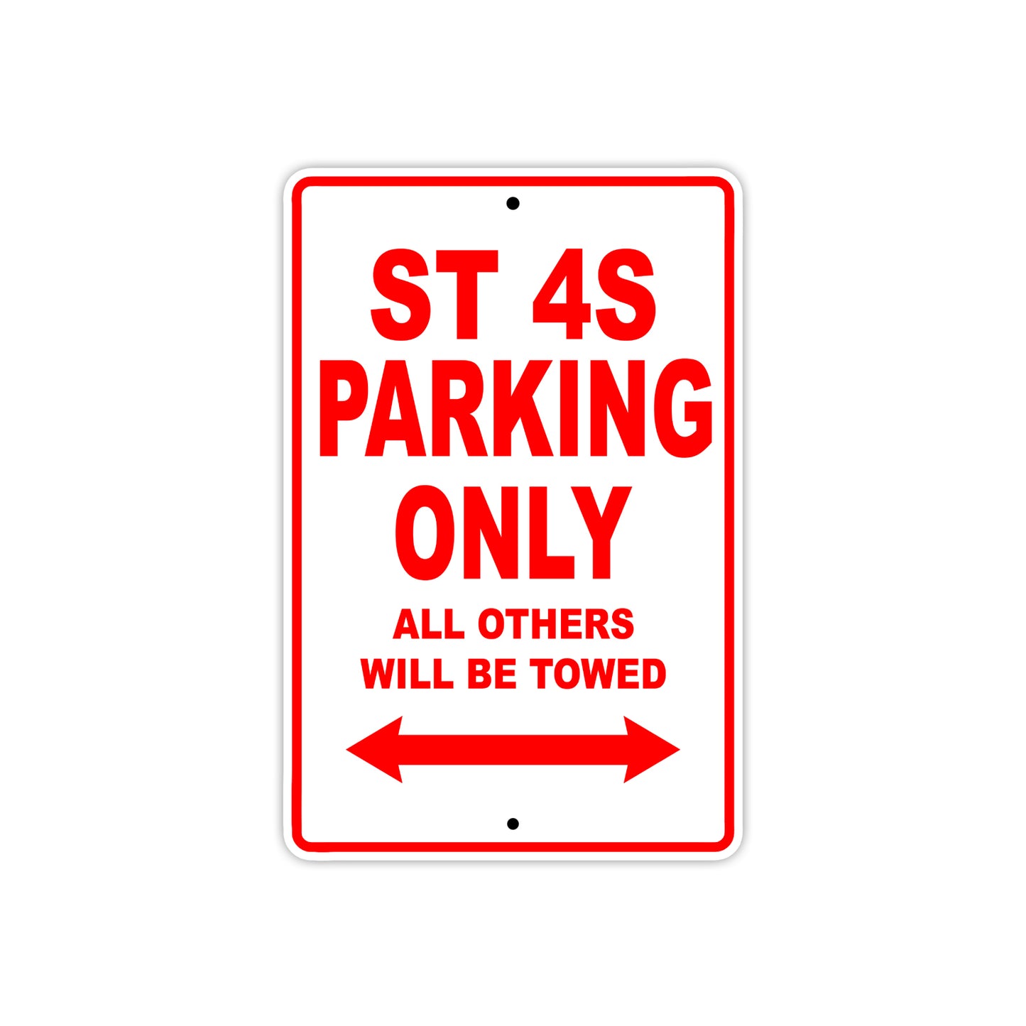 Ducati ST 4S Parking Only All Others Will Be Towed Aluminum Decor Garage Sign