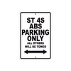 Ducati ST 4S ABS Parking Only All Others Will Be Towed Aluminum Decor Garage Sign
