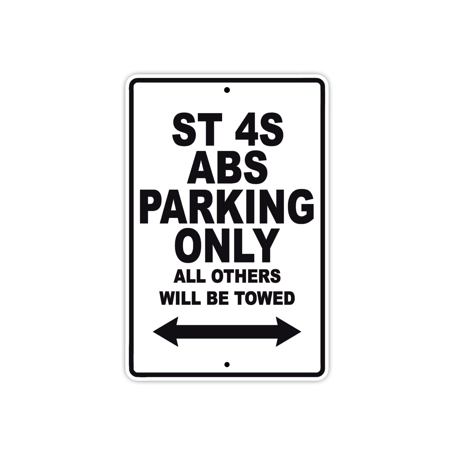 Ducati ST 4S ABS Parking Only All Others Will Be Towed Aluminum Decor Garage Sign