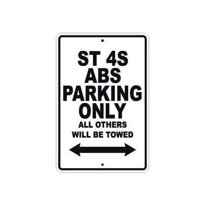 Ducati ST 4S ABS Parking Only All Others Will Be Towed Aluminum Decor Garage Sign