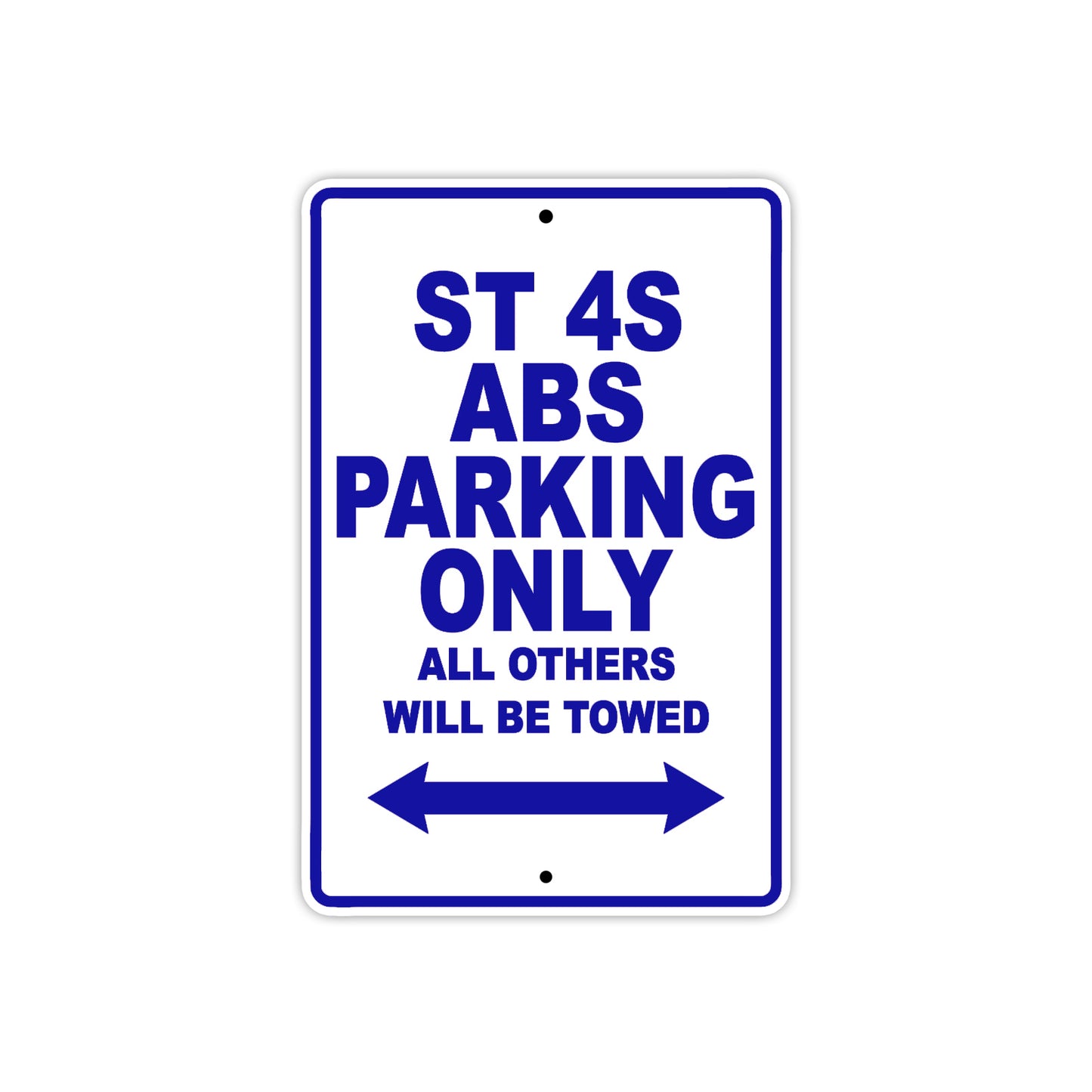 Ducati ST 4S ABS Parking Only All Others Will Be Towed Aluminum Decor Garage Sign