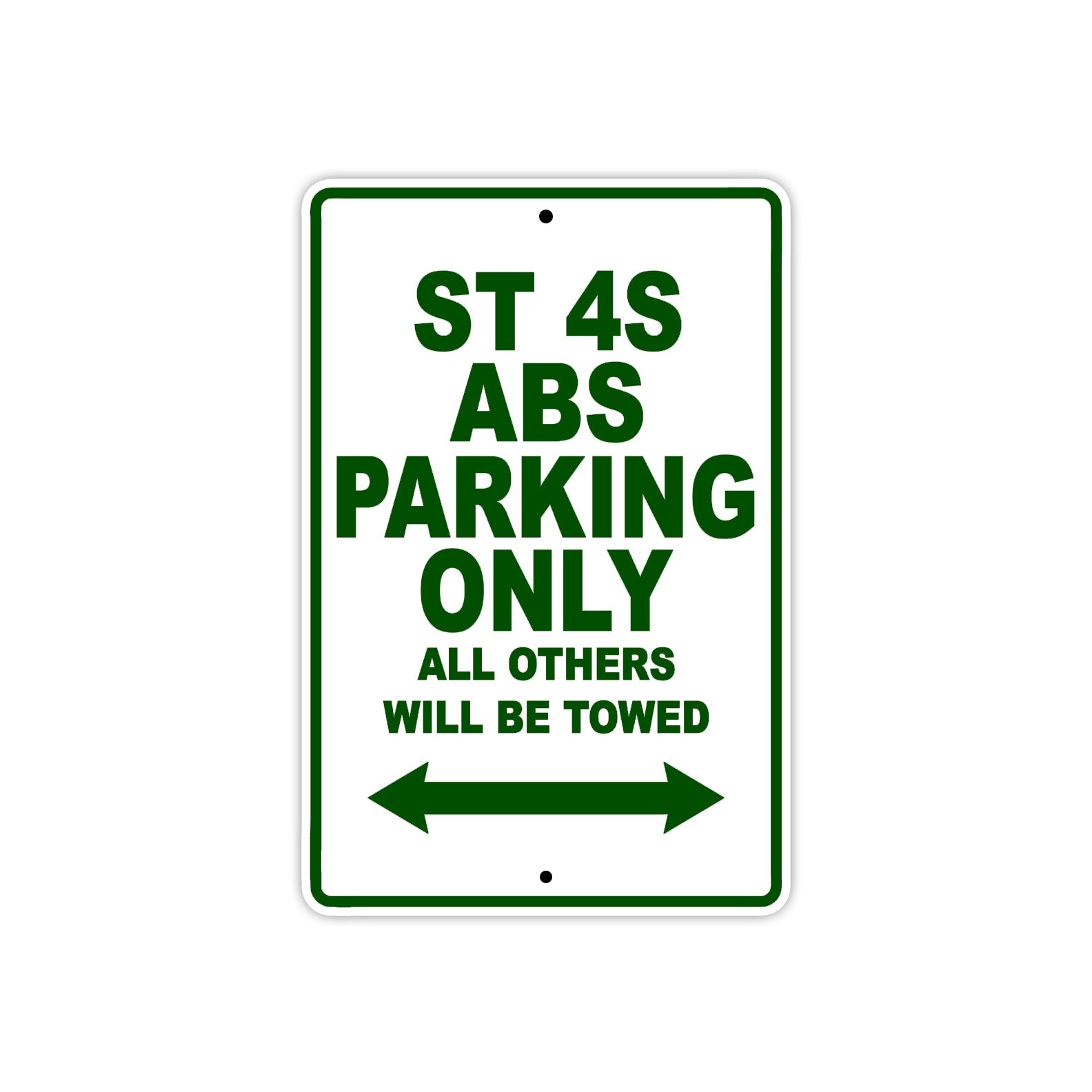 Ducati ST 4S ABS Parking Only All Others Will Be Towed Aluminum Decor Garage Sign