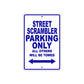 Ducati Street Scrambler Parking Only All Others Will Be Towed Aluminum Decor Garage Sign