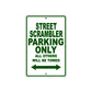Ducati Street Scrambler Parking Only All Others Will Be Towed Aluminum Decor Garage Sign