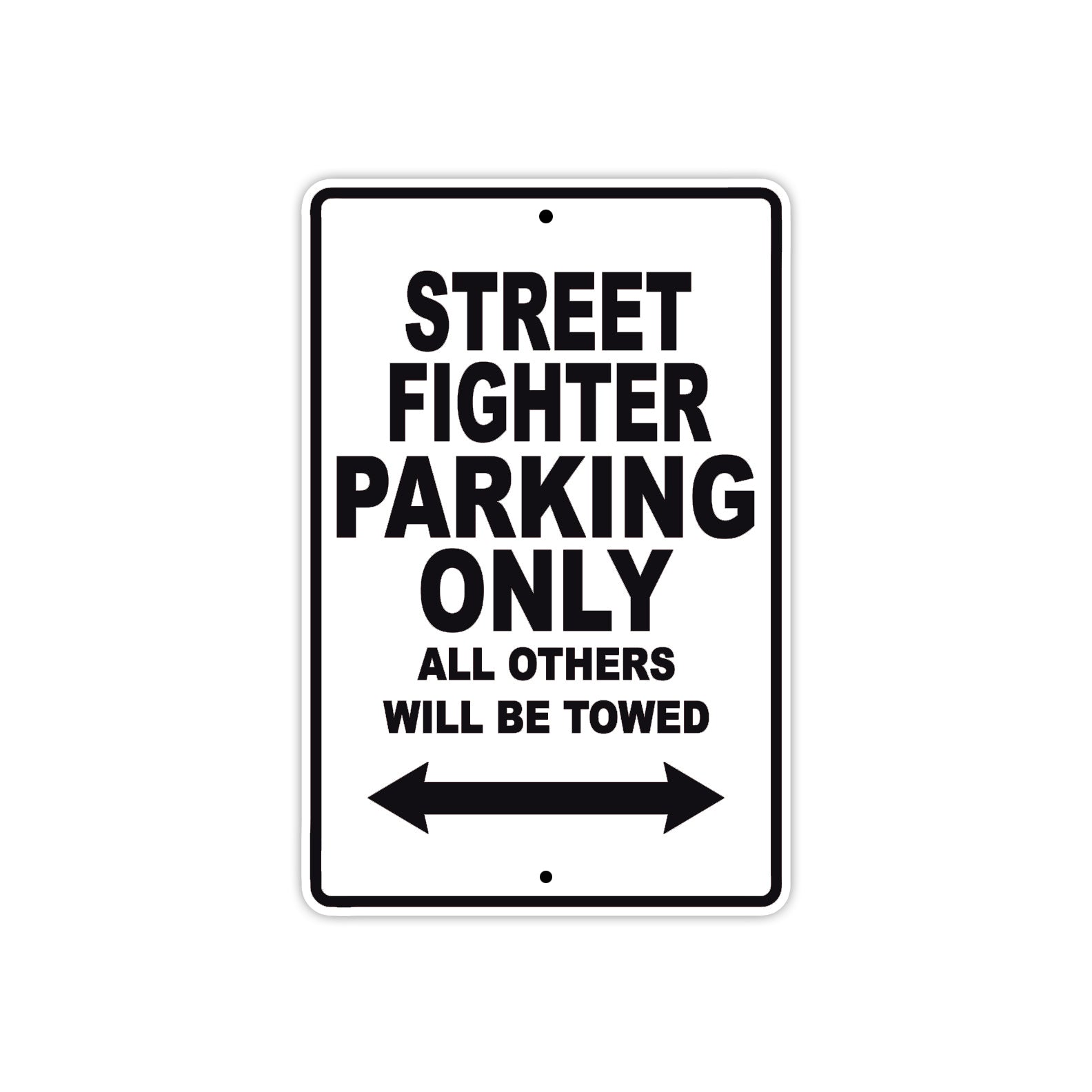 Ducati Streetfighter Parking Only All Others Will Be Towed Aluminum Decor Garage Sign
