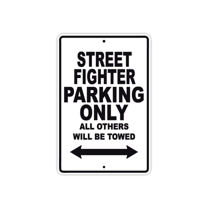 Ducati Streetfighter Parking Only All Others Will Be Towed Aluminum Decor Garage Sign