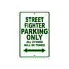 Ducati Streetfighter Parking Only All Others Will Be Towed Aluminum Decor Garage Sign