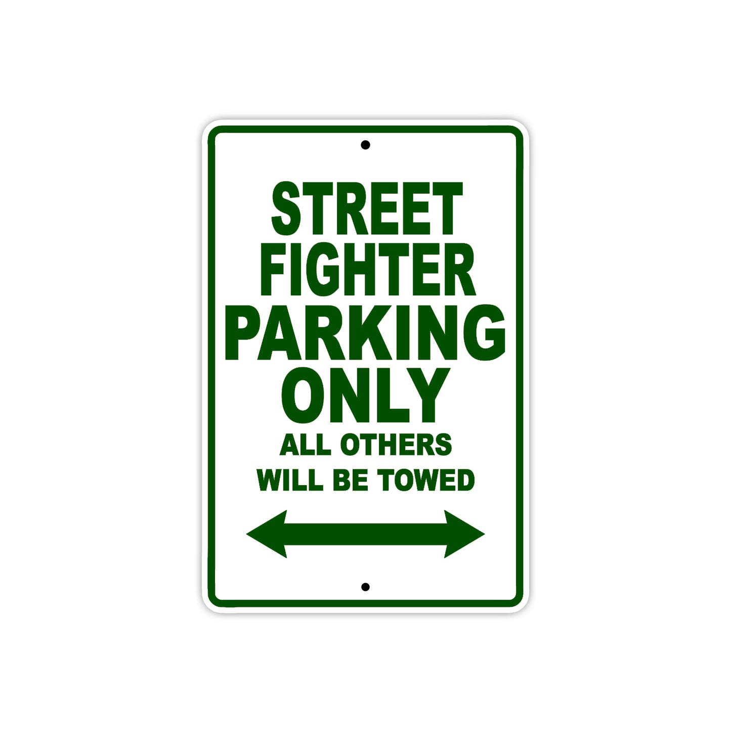 Ducati Streetfighter Parking Only All Others Will Be Towed Aluminum Decor Garage Sign