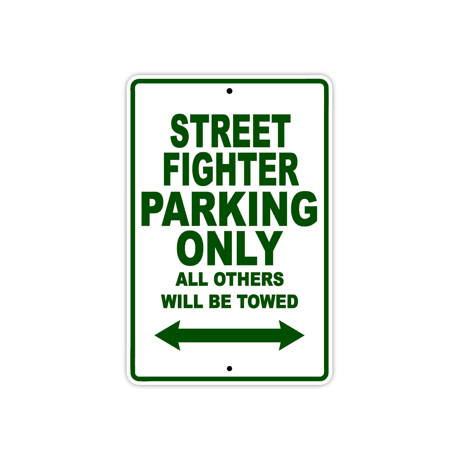 Ducati Streetfighter Parking Only All Others Will Be Towed Aluminum Decor Garage Sign