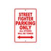 Ducati Streetfighter Parking Only All Others Will Be Towed Aluminum Decor Garage Sign