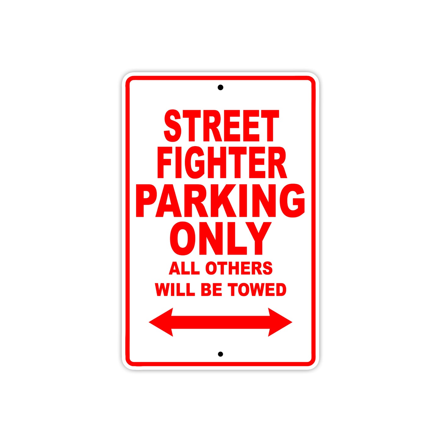 Ducati Streetfighter Parking Only All Others Will Be Towed Aluminum Decor Garage Sign