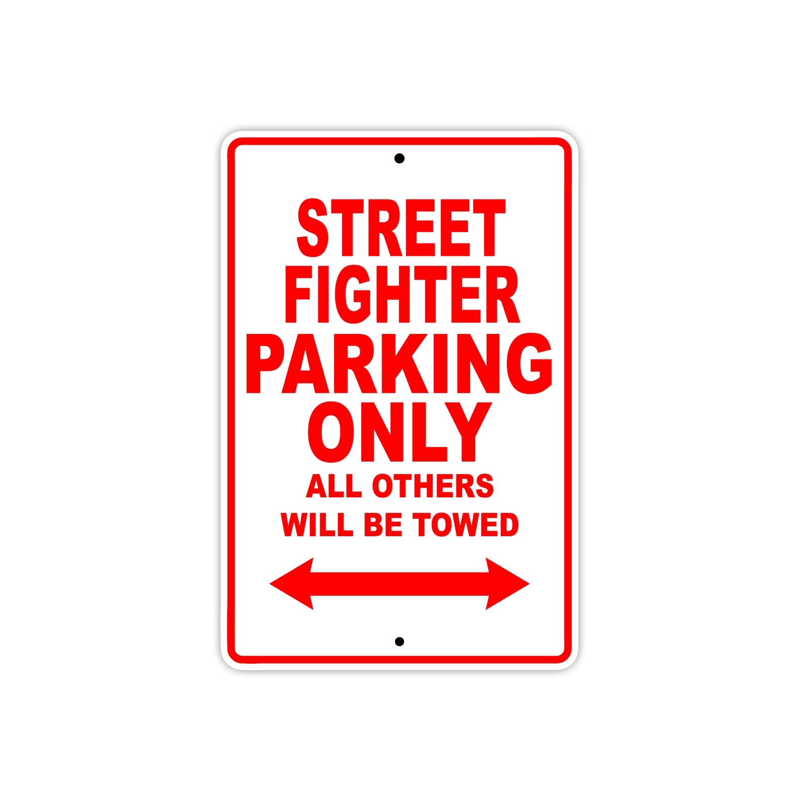 Ducati Streetfighter Parking Only All Others Will Be Towed Aluminum Decor Garage Sign