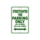 Ducati Streetfighter 1098 Parking Only All Others Will Be Towed Aluminum Decor Garage Sign