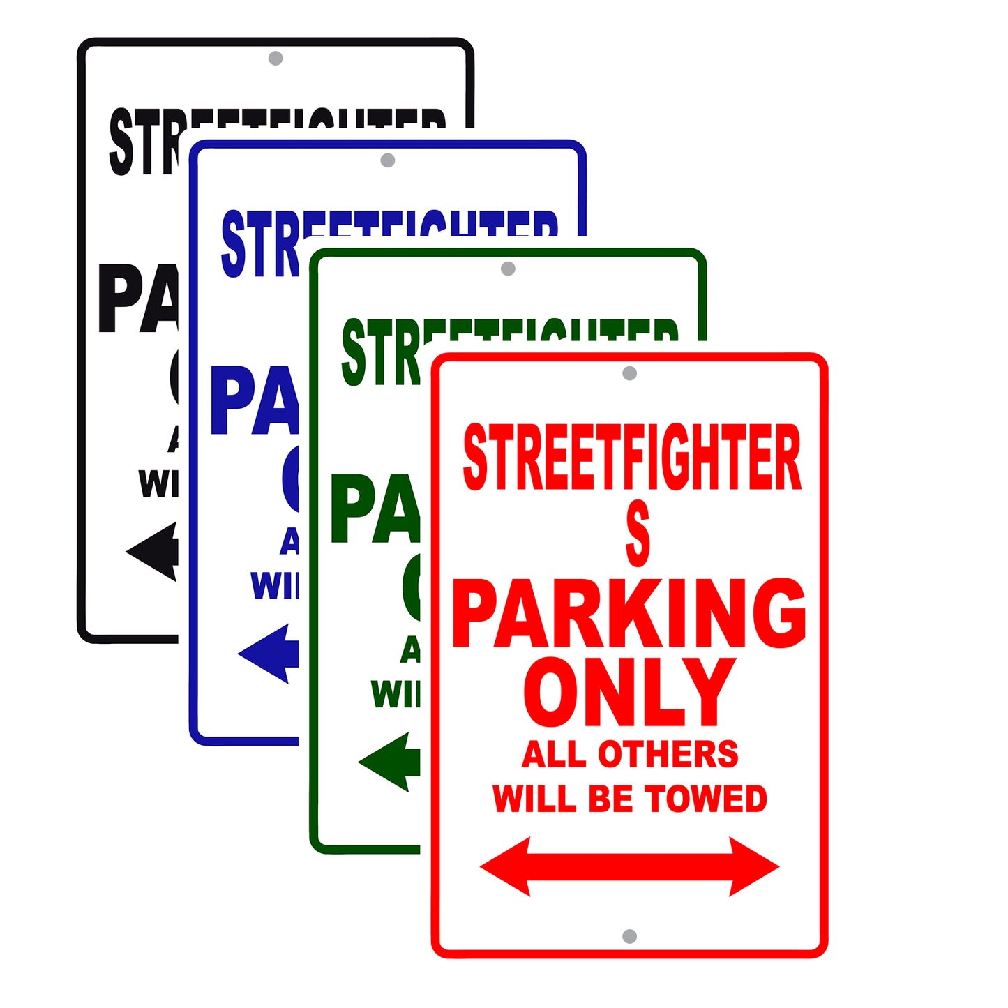 Ducati Streetfighter S Parking Only All Others Will Be Towed Aluminum Decor Garage Sign