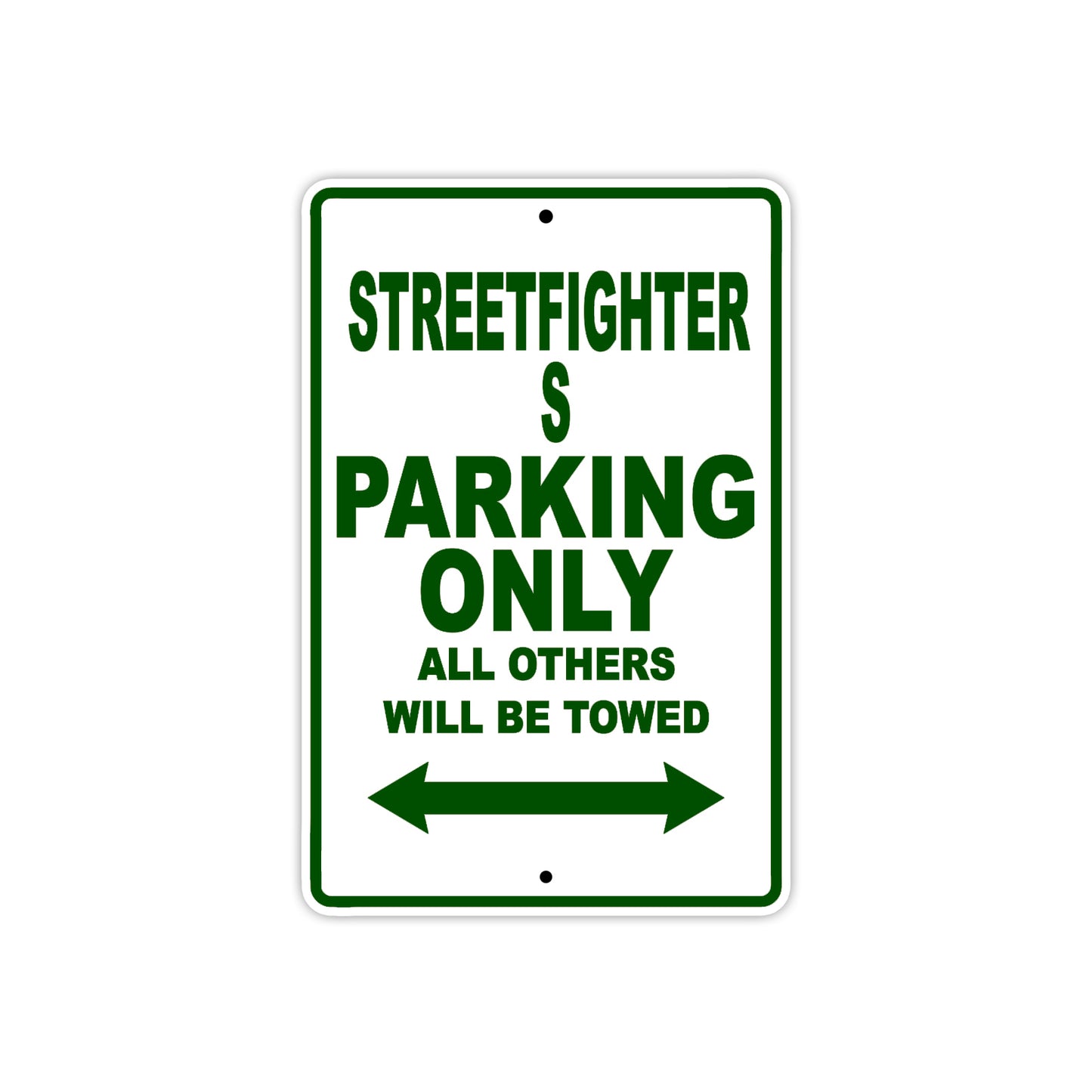 Ducati Streetfighter S Parking Only All Others Will Be Towed Aluminum Decor Garage Sign