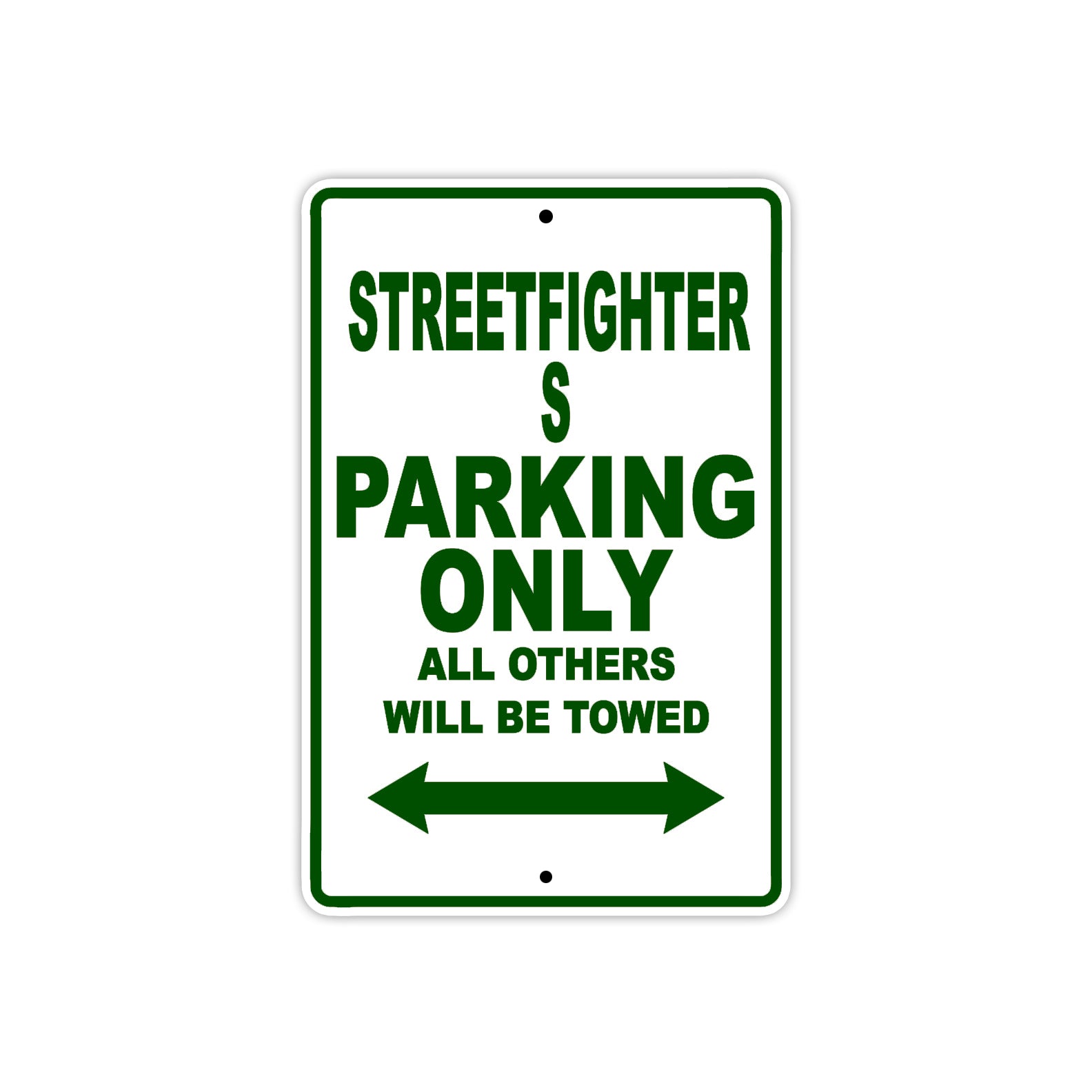 Ducati Streetfighter S Parking Only All Others Will Be Towed Aluminum Decor Garage Sign