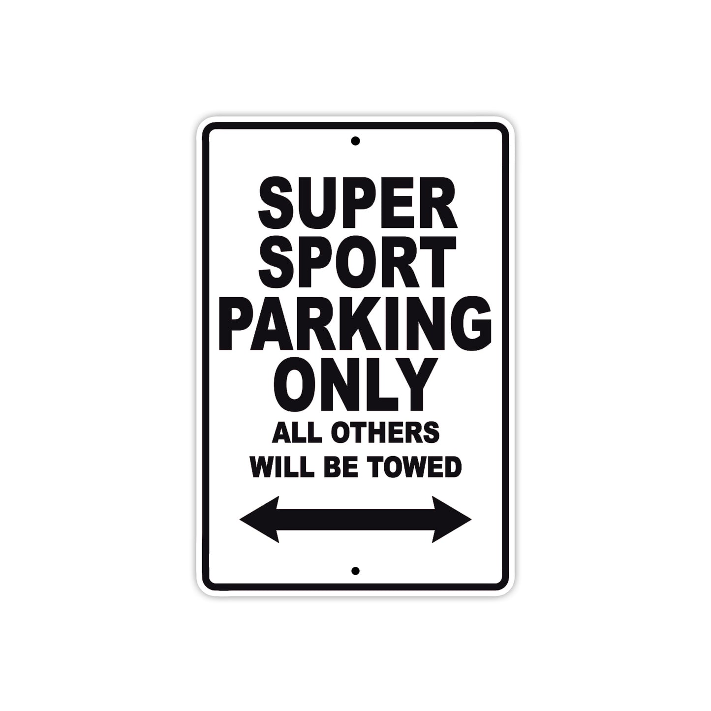 Ducati Super Sport Parking Only All Others Will Be Towed Aluminum Decor Garage Sign