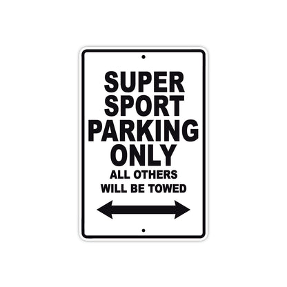 Ducati Super Sport Parking Only All Others Will Be Towed Aluminum Decor Garage Sign