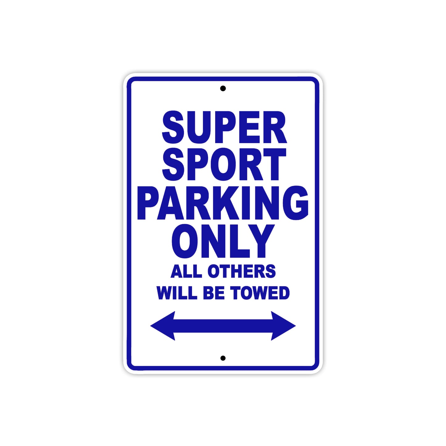 Ducati Super Sport Parking Only All Others Will Be Towed Aluminum Decor Garage Sign