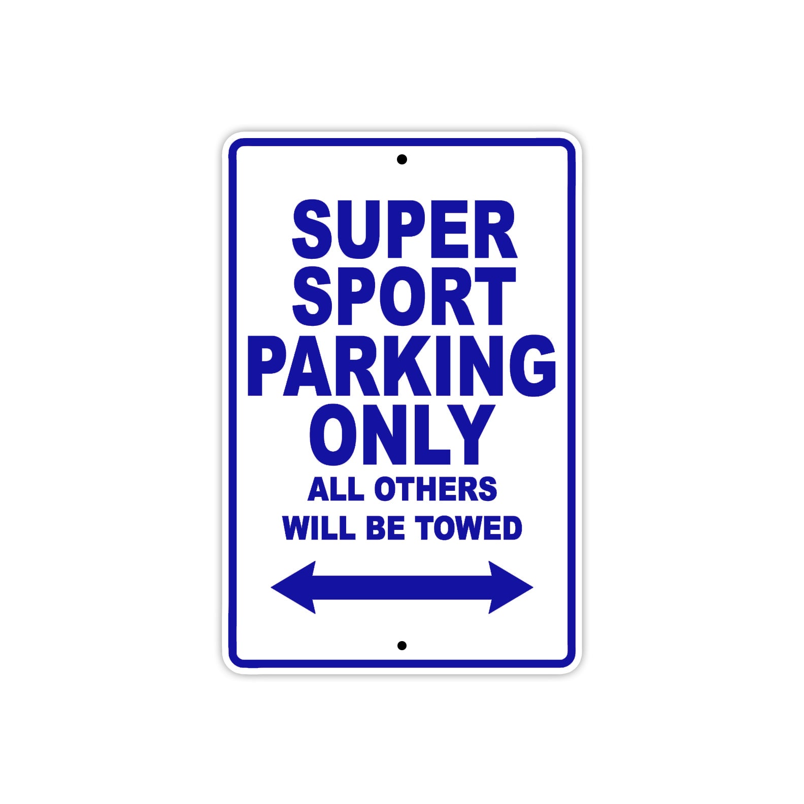 Ducati Super Sport Parking Only All Others Will Be Towed Aluminum Decor Garage Sign