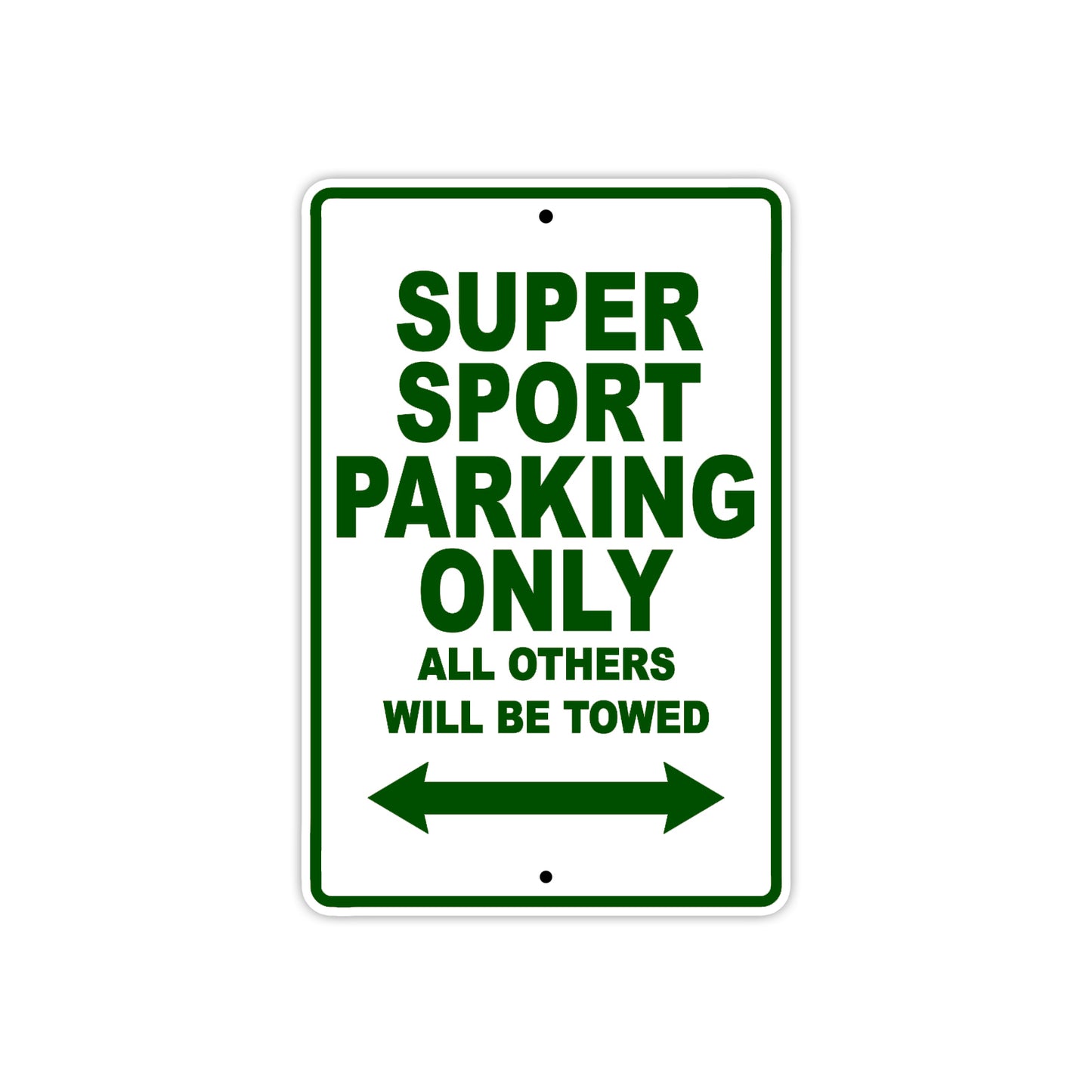 Ducati Super Sport Parking Only All Others Will Be Towed Aluminum Decor Garage Sign
