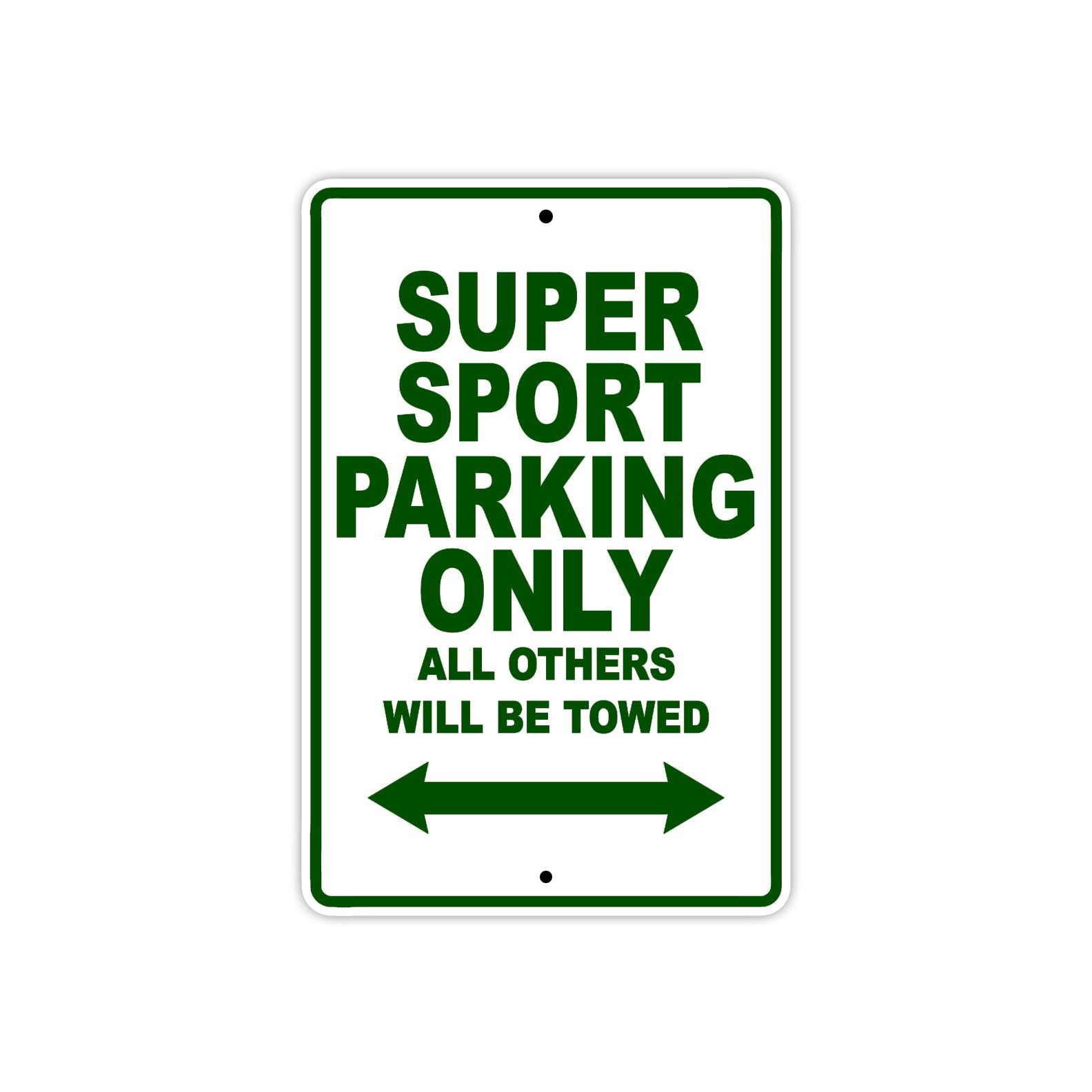 Ducati Super Sport Parking Only All Others Will Be Towed Aluminum Decor Garage Sign