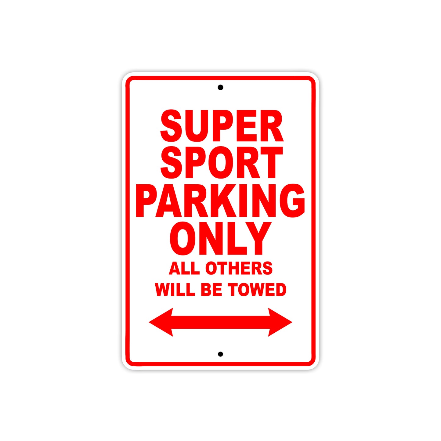 Ducati Super Sport Parking Only All Others Will Be Towed Aluminum Decor Garage Sign