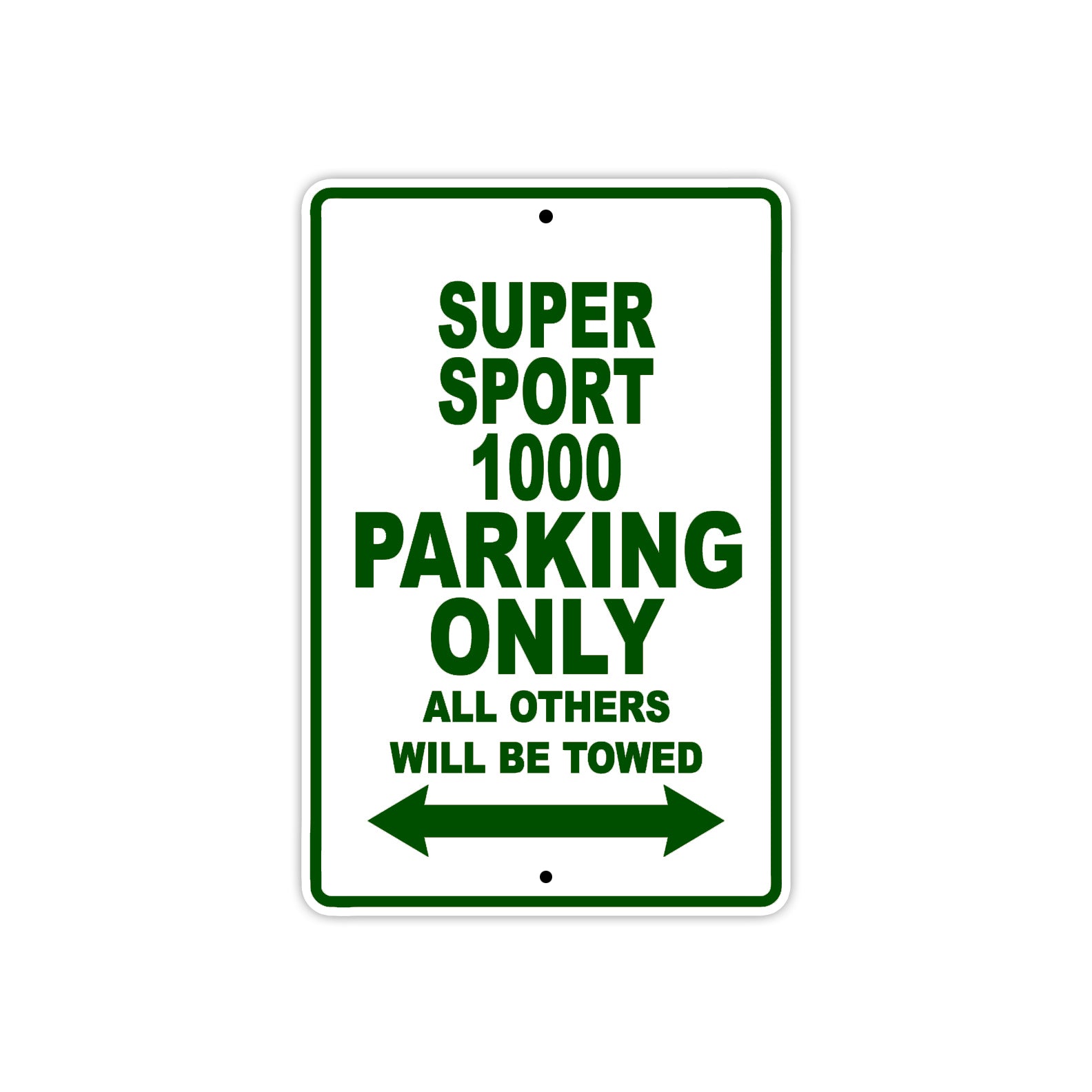 Ducati Super Sport 1000 Parking Only All Others Will Be Towed Aluminum Decor Garage Sign