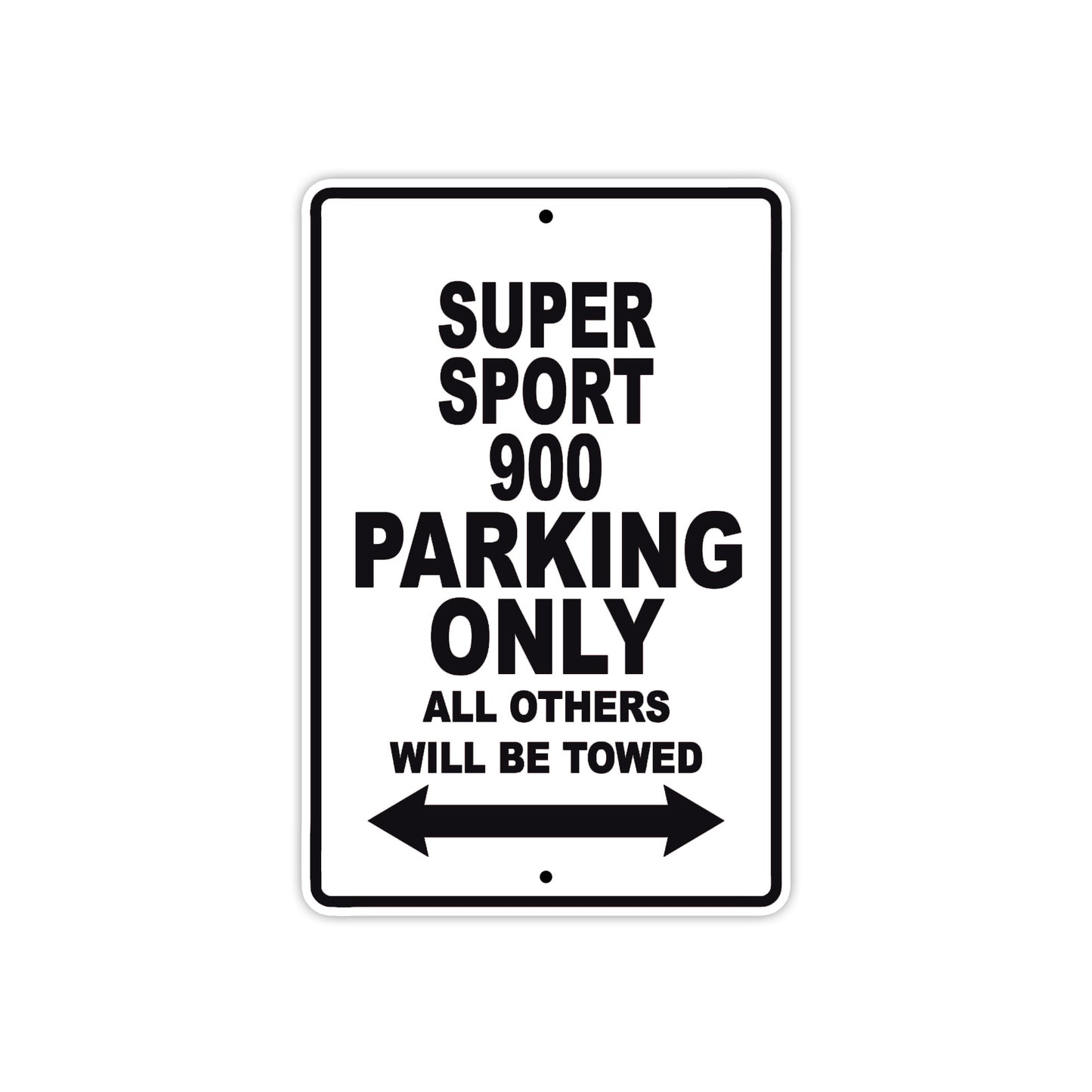 Ducati Super Sport 900 Parking Only All Others Will Be Towed Aluminum Decor Garage Sign