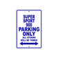 Ducati Super Sport 900 Parking Only All Others Will Be Towed Aluminum Decor Garage Sign