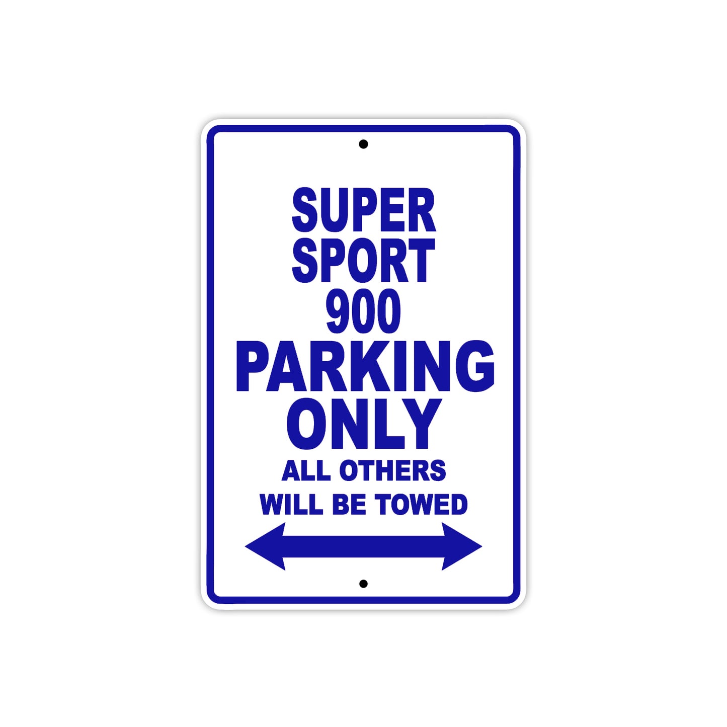 Ducati Super Sport 900 Parking Only All Others Will Be Towed Aluminum Decor Garage Sign