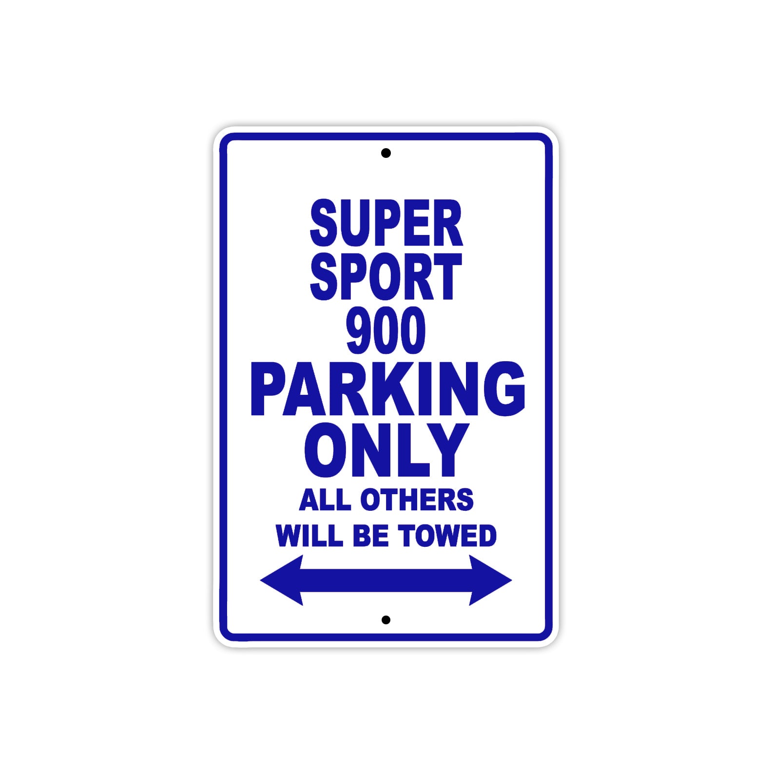 Ducati Super Sport 900 Parking Only All Others Will Be Towed Aluminum Decor Garage Sign