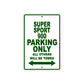 Ducati Super Sport 900 Parking Only All Others Will Be Towed Aluminum Decor Garage Sign