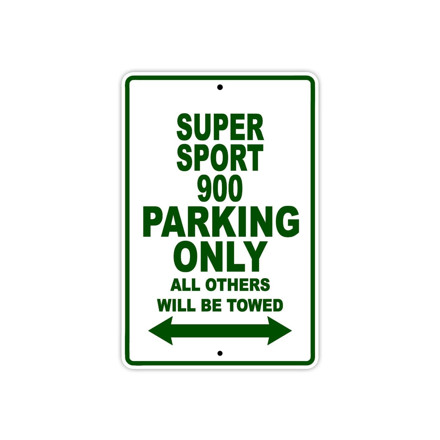 Ducati Super Sport 900 Parking Only All Others Will Be Towed Aluminum Decor Garage Sign