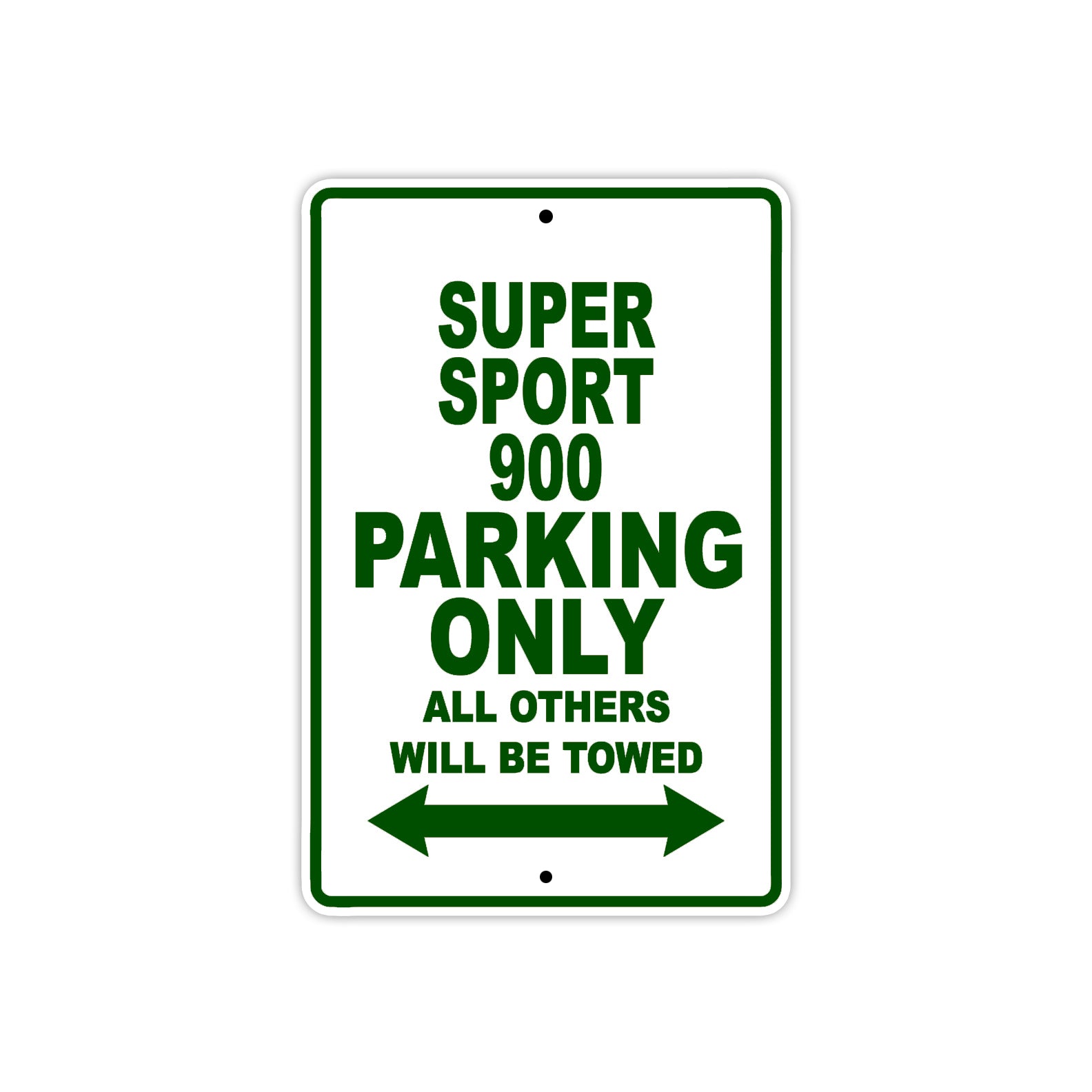 Ducati Super Sport 900 Parking Only All Others Will Be Towed Aluminum Decor Garage Sign
