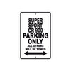 Ducati Super Sport CR 900 Parking Only All Others Will Be Towed Aluminum Decor Garage Sign