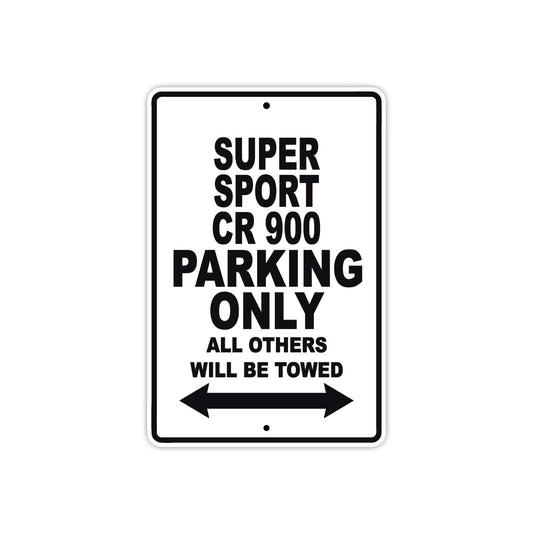 Ducati Super Sport CR 900 Parking Only All Others Will Be Towed Aluminum Decor Garage Sign