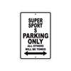 Ducati Super Sport S Parking Only All Others Will Be Towed Aluminum Decor Garage Sign