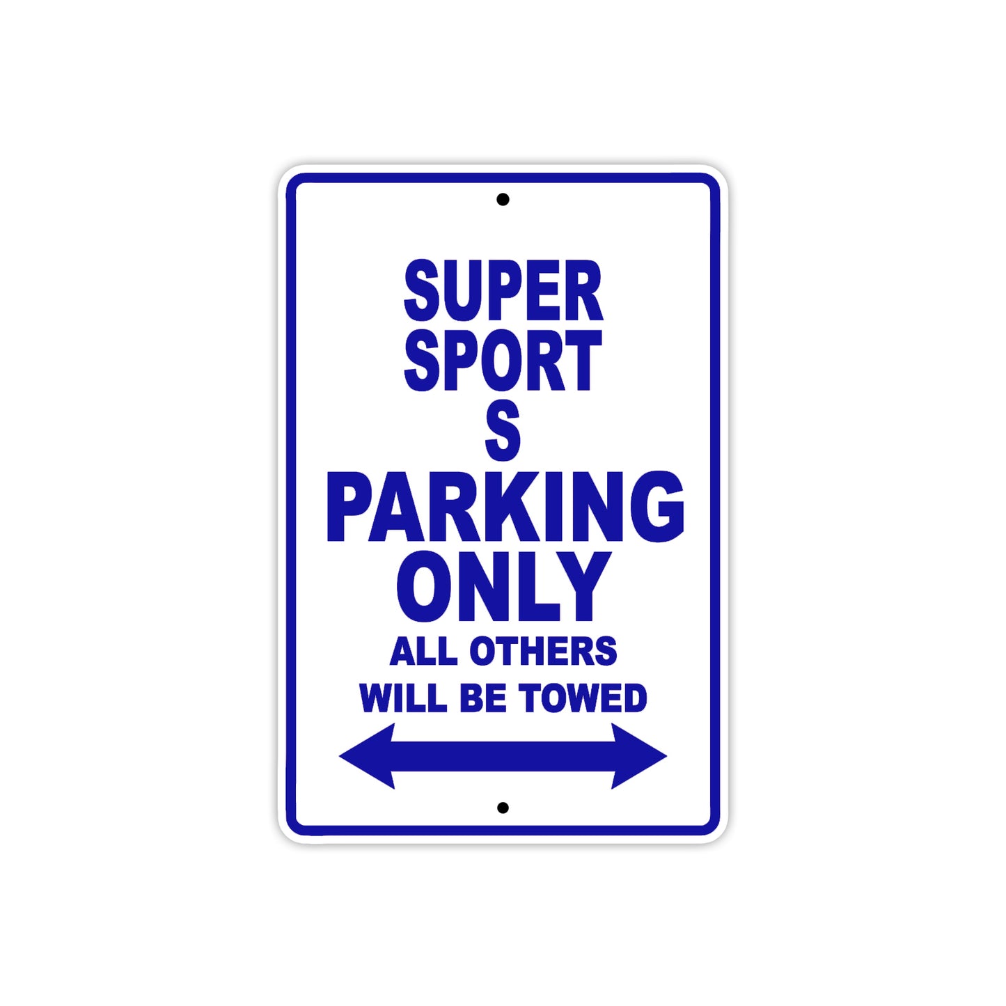 Ducati Super Sport S Parking Only All Others Will Be Towed Aluminum Decor Garage Sign
