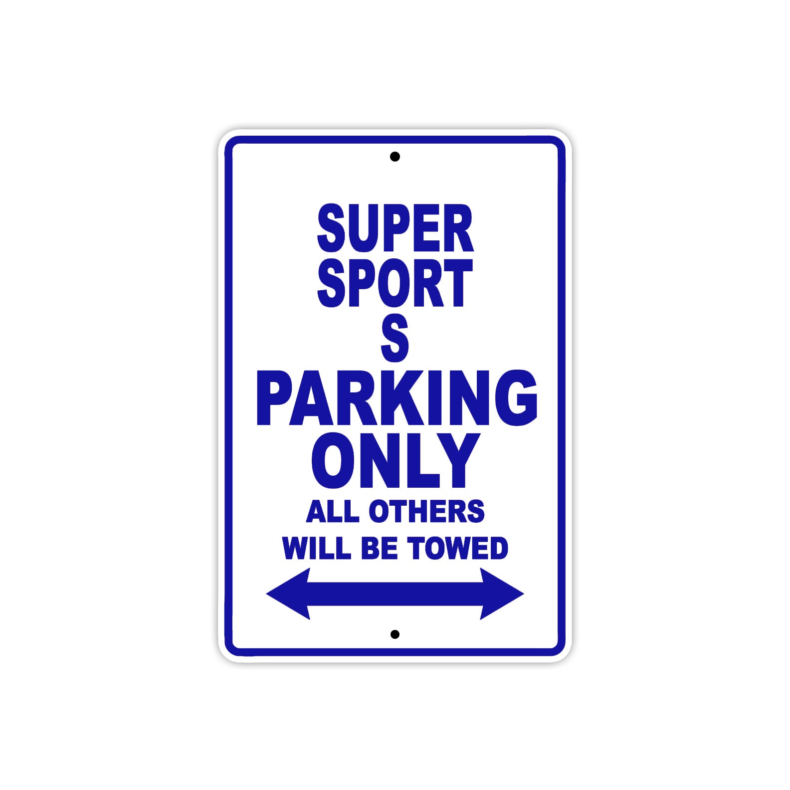 Ducati Super Sport S Parking Only All Others Will Be Towed Aluminum Decor Garage Sign
