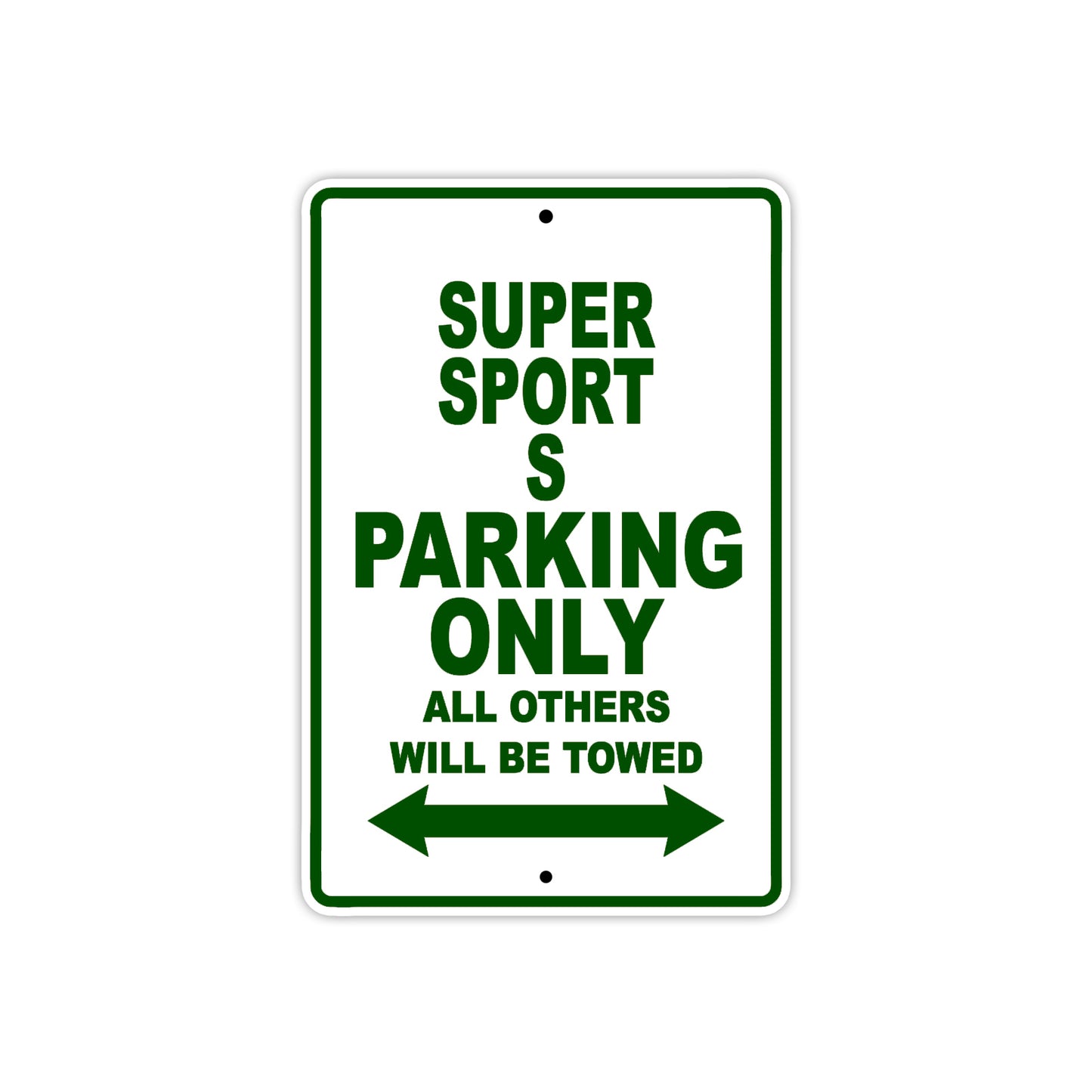 Ducati Super Sport S Parking Only All Others Will Be Towed Aluminum Decor Garage Sign