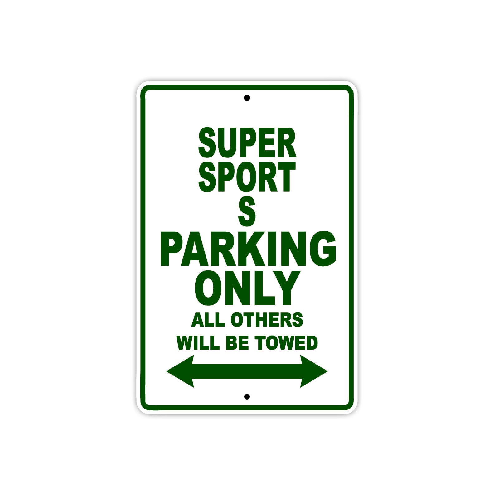 Ducati Super Sport S Parking Only All Others Will Be Towed Aluminum Decor Garage Sign